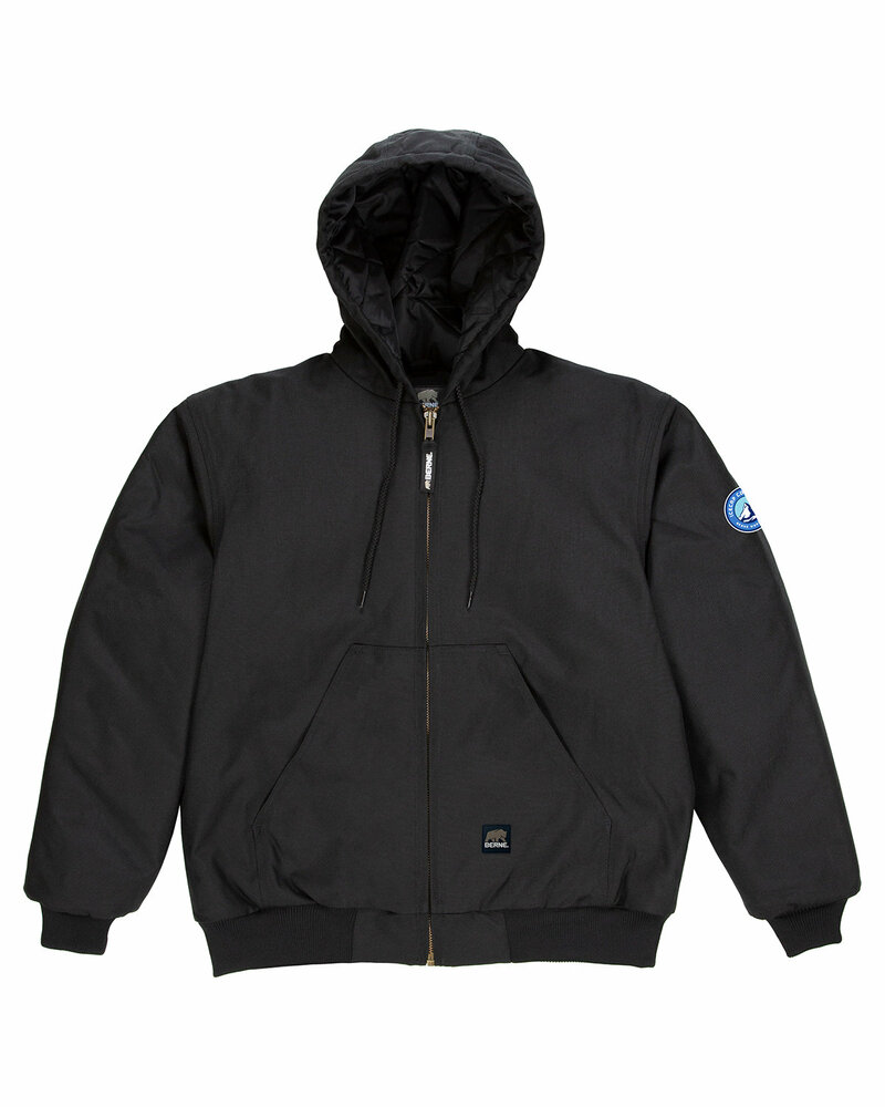 berne nj51 men's icecap insulated hooded jacket Front Fullsize