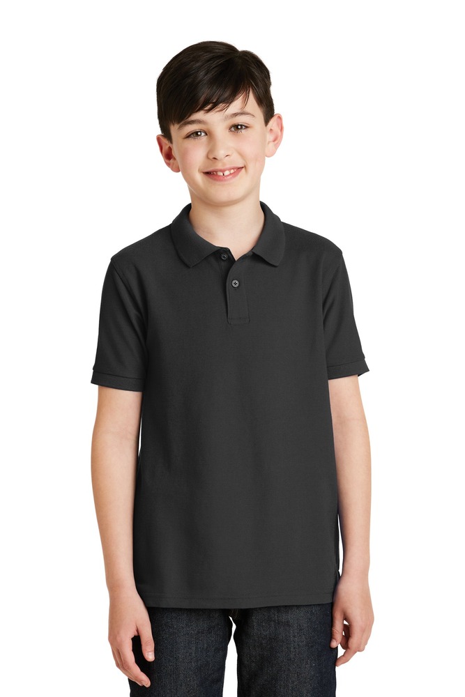 Port Authority Y500 Youth Silk Touch™ Polo Front Fullsize"