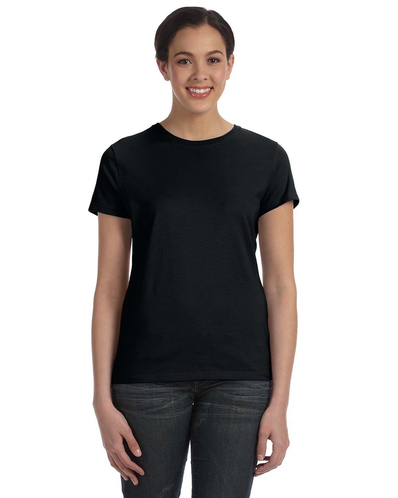 hanes sl04 ladies' perfect-t t-shirt Front Fullsize