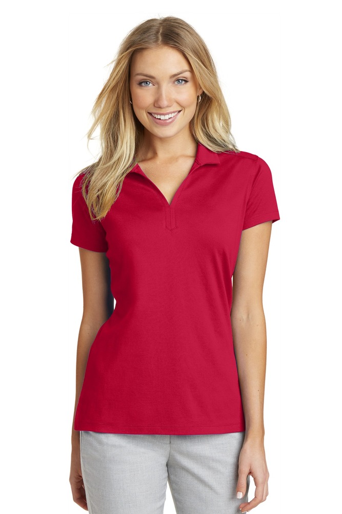 port authority l573 ladies rapid dry ™ mesh polo Front Fullsize