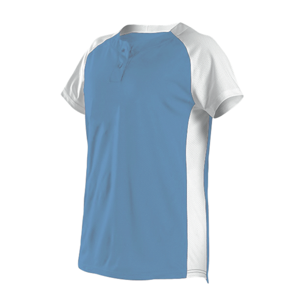 Alleson Athletic 522PDW Womens Two Button Fastpitch Jersey Front Fullsize"