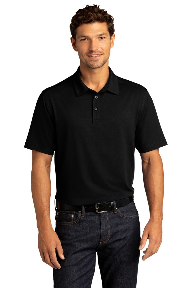 port authority k682 city stretch polo Front Fullsize