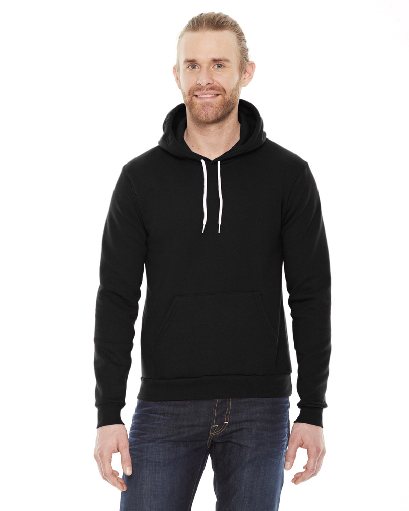 american apparel f498w unisex flex fleece drop shoulder pullover hoodie Front Fullsize