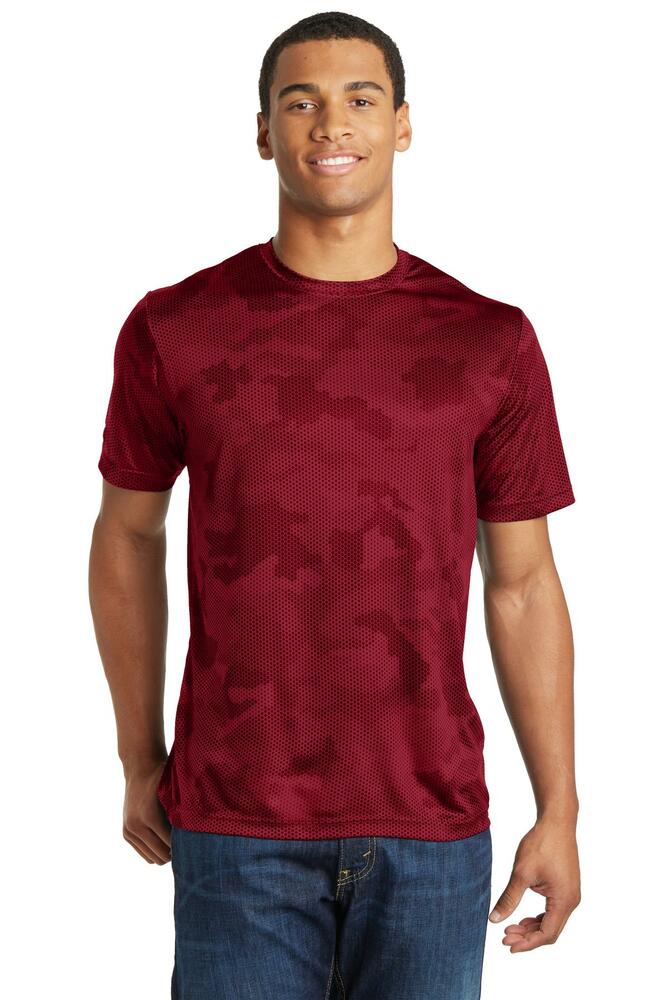 Sport-Tek ST370 CamoHex Tee Front Fullsize"