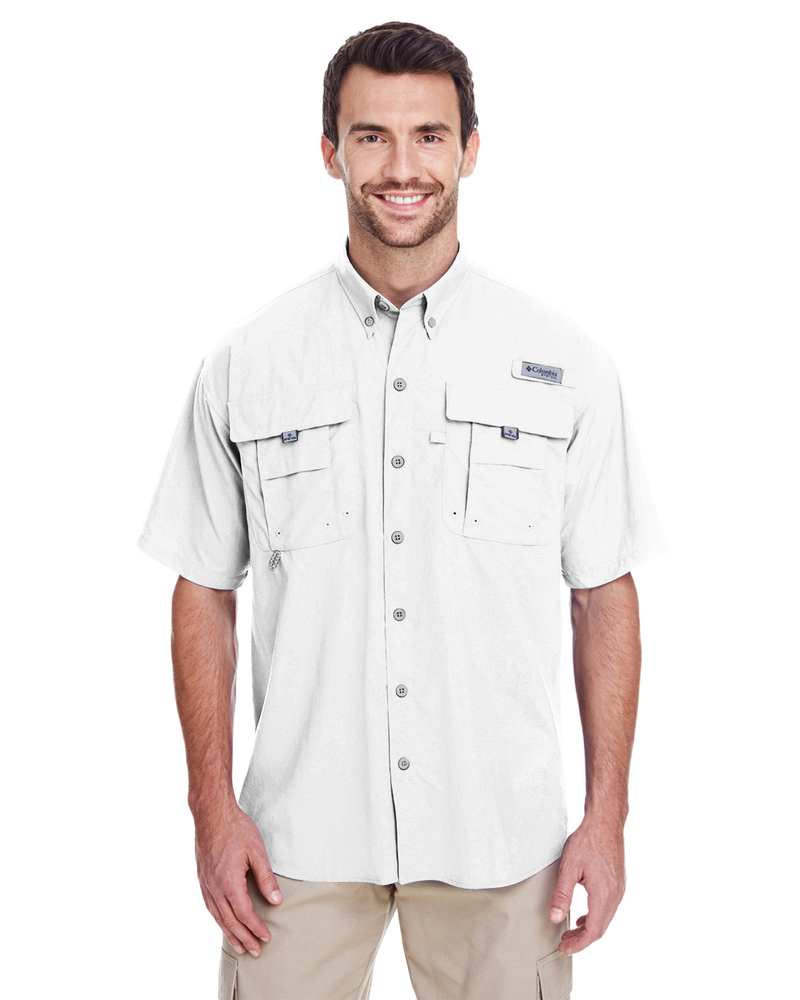 columbia 7047 men's bahama™ ii short-sleeve shirt Front Fullsize