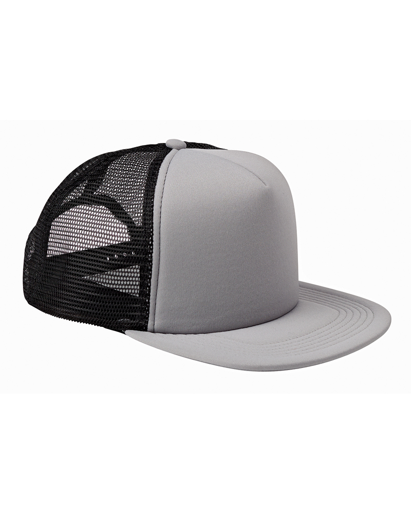 Big Accessories BX030 5-Panel Foam Front Trucker Cap Front Fullsize"