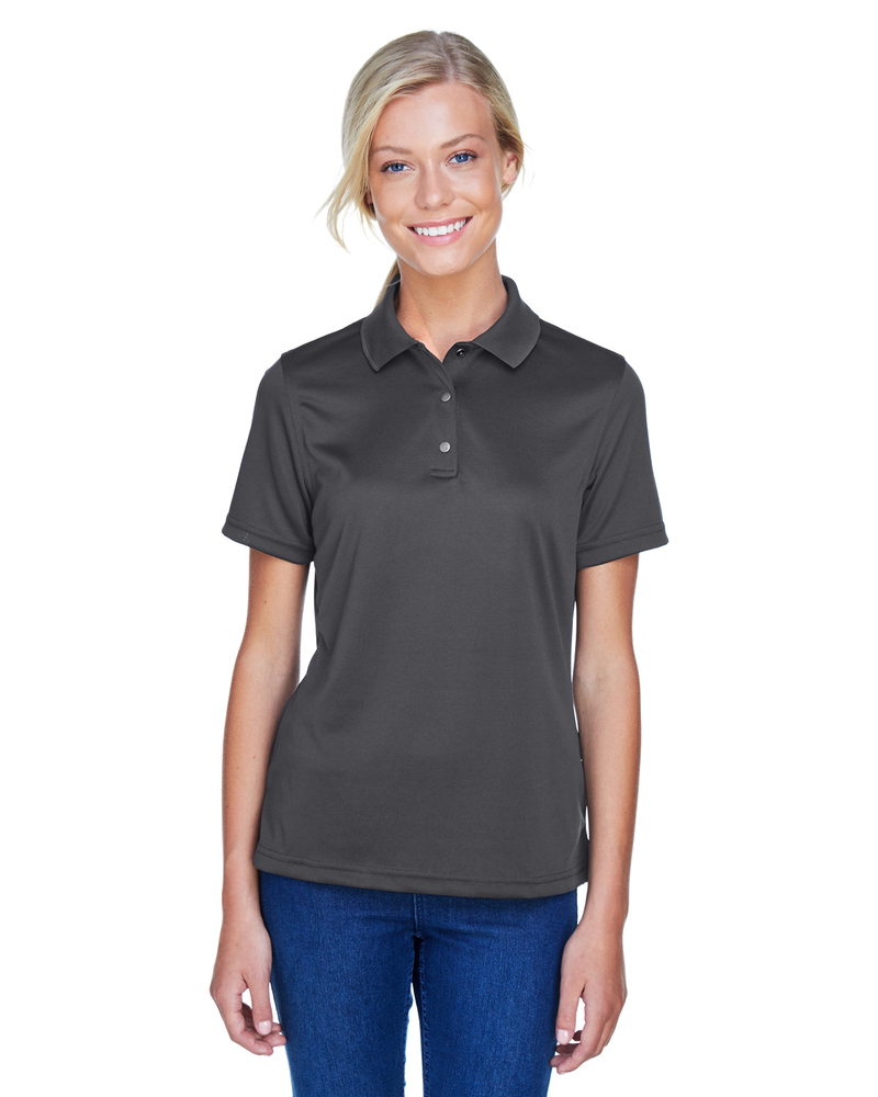 Harriton M345W Ladies' Advantage Snag Protection Plus IL Snap Placket Polo Front Fullsize"