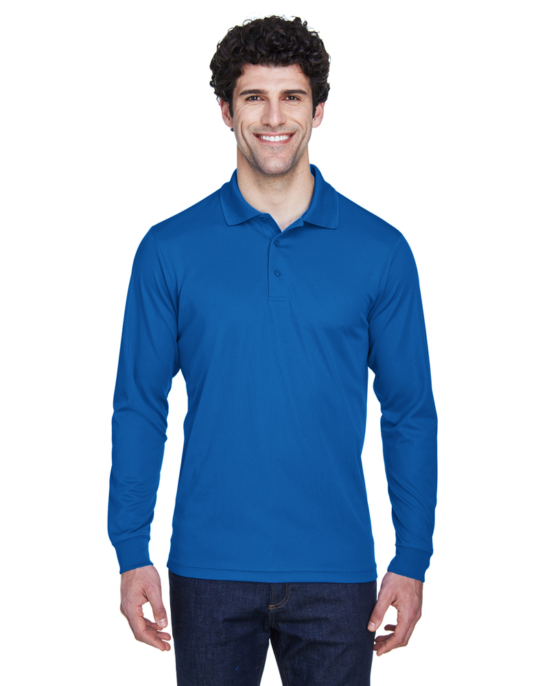 CORE365 88192 Men's Pinnacle Performance Long-Sleeve Piqué Polo Front Fullsize"