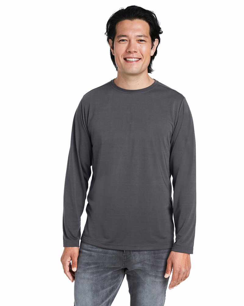 core365 ce111l adult fusion chromasoft™ performance long-sleeve t-shirt Front Fullsize