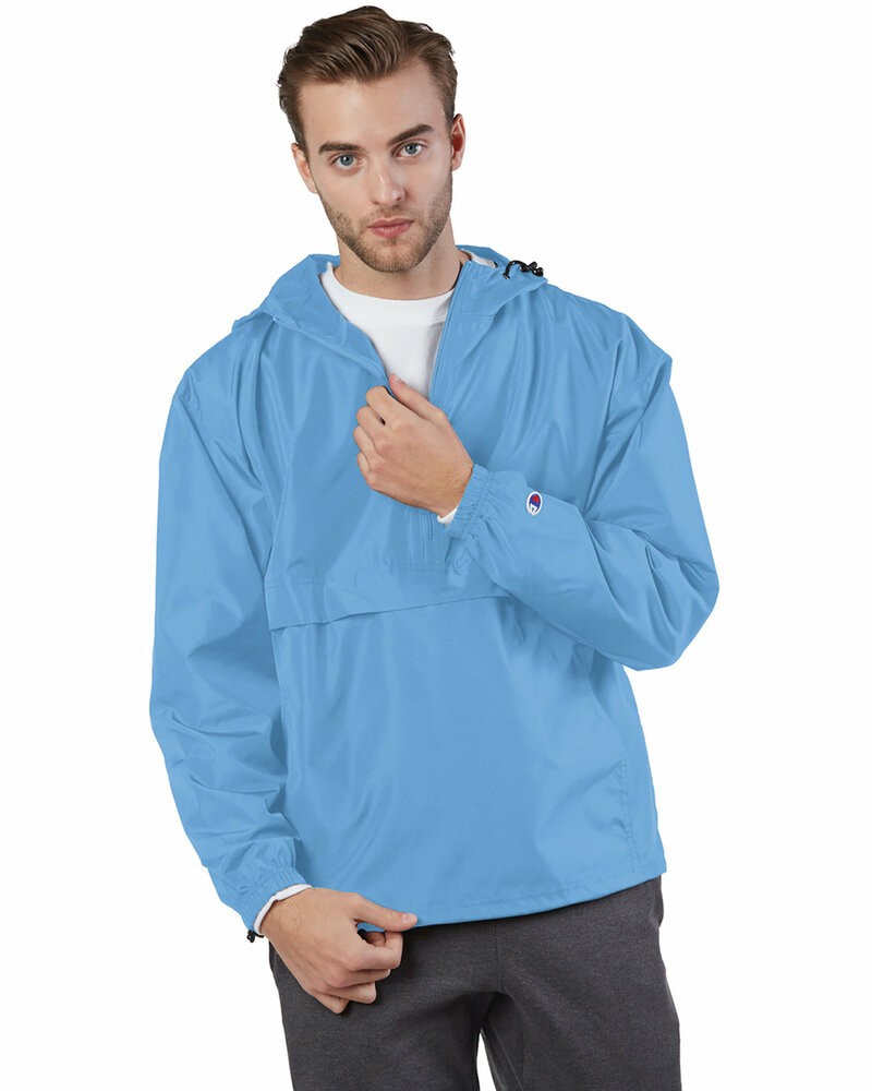 Champion CO200 Adult Packable Anorak 1/4 Zip Jacket Front Fullsize"