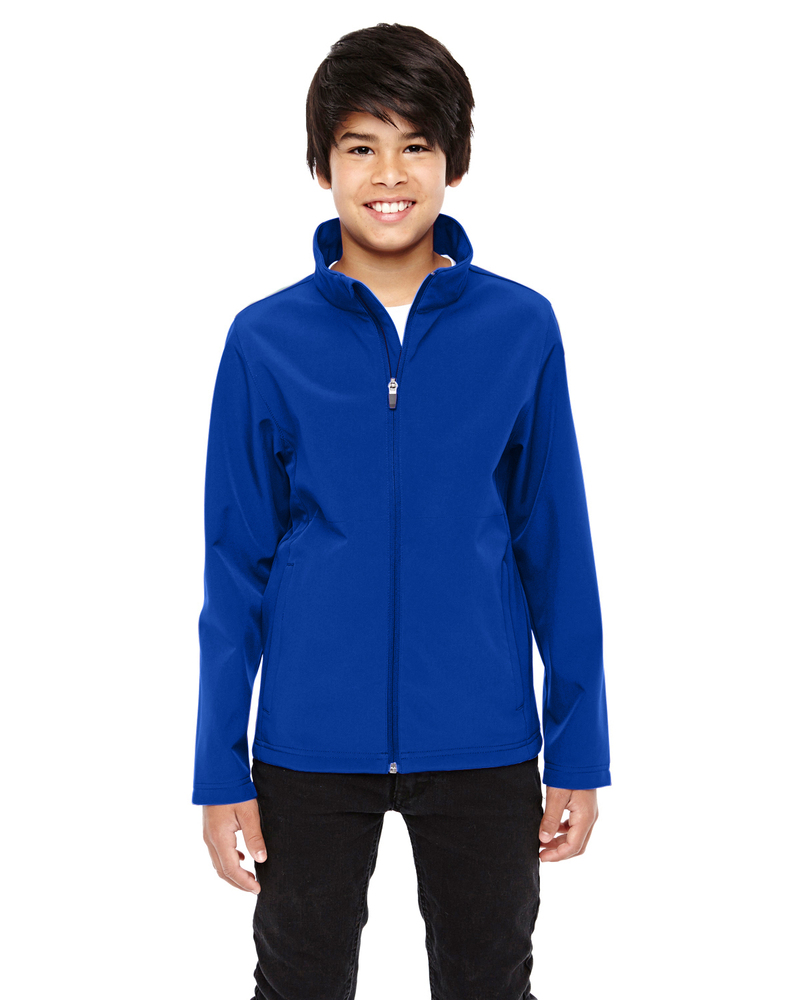 Team 365 TT80Y Youth Leader Soft Shell Jacket Front Fullsize"