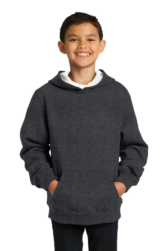 Sport-Tek YST254 Youth Pullover Hooded Sweatshirt Front Fullsize"