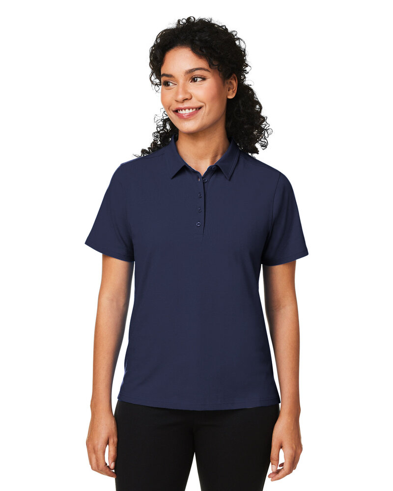 devon & jones dg120w ladies' raleigh stretch polo Front Fullsize