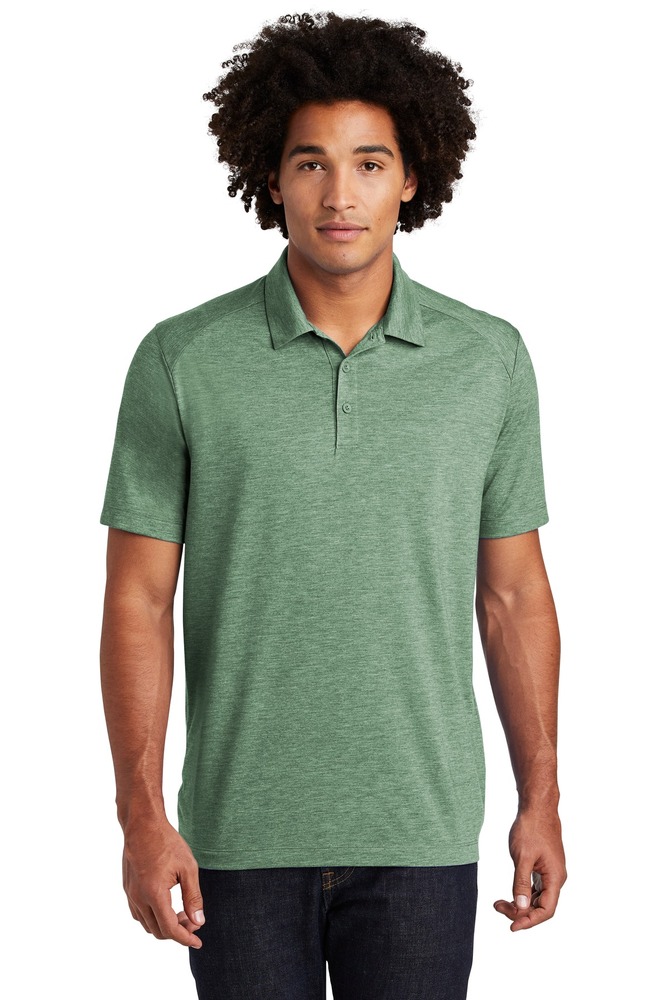 Sport-Tek ST405 PosiCharge ® Tri-Blend Wicking Polo Front Fullsize"