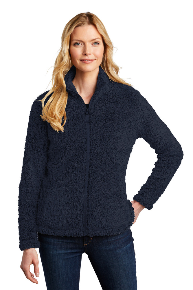 port authority l131 ladies cozy fleece jacket Front Fullsize