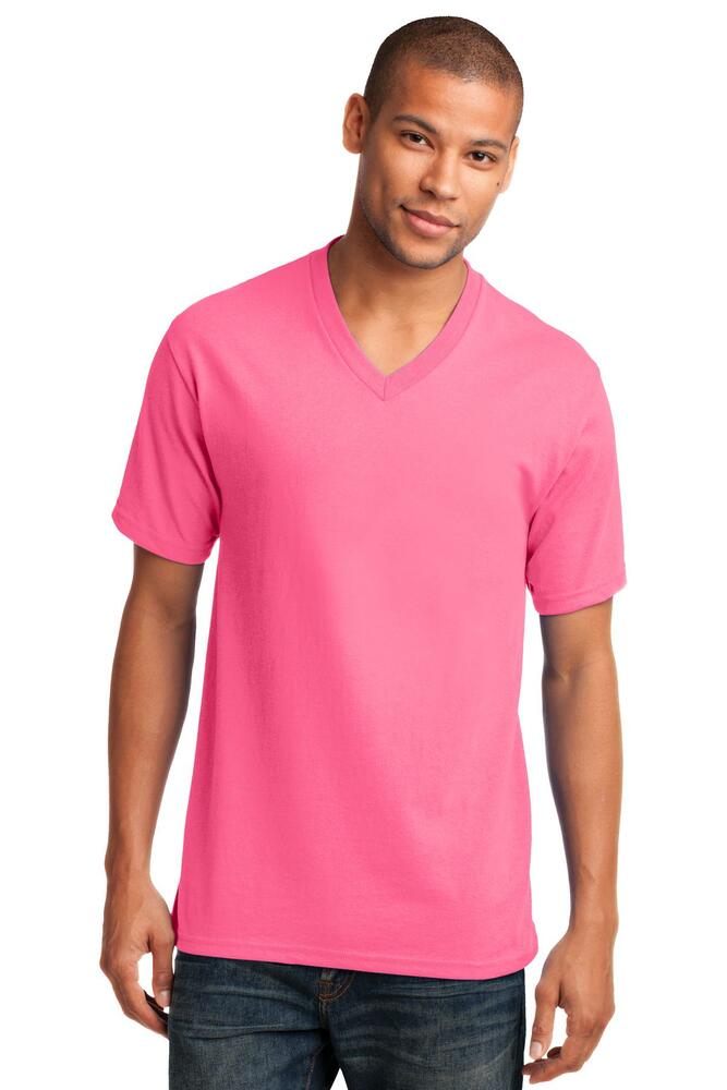 Port & Company PC54V Core Cotton V-Neck Tee Front Fullsize"