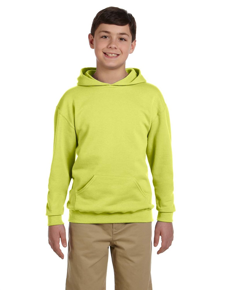 Jerzees 996Y Youth 8 oz. NuBlend® Fleece Pullover Hooded Sweatshirt Front Fullsize"