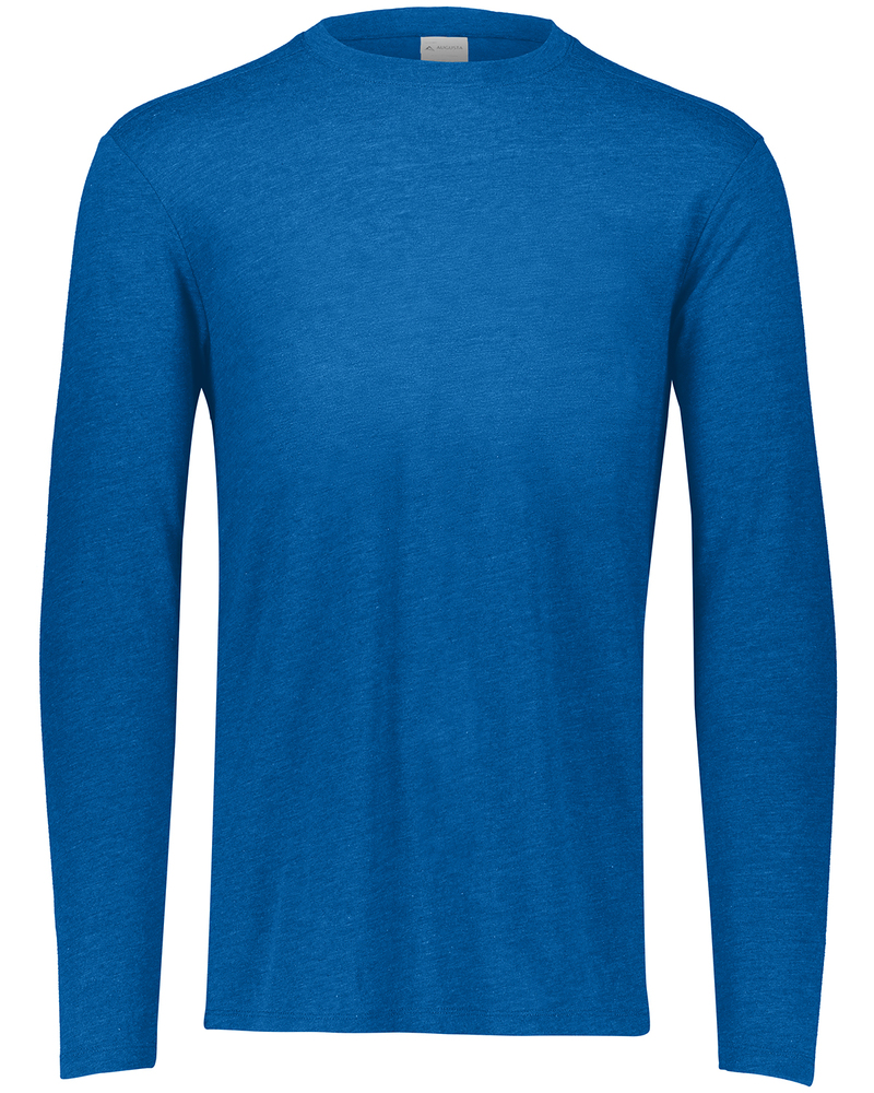 Augusta Sportswear 3076 Youth Tri-Blend Long Sleeve Tee Front Fullsize"
