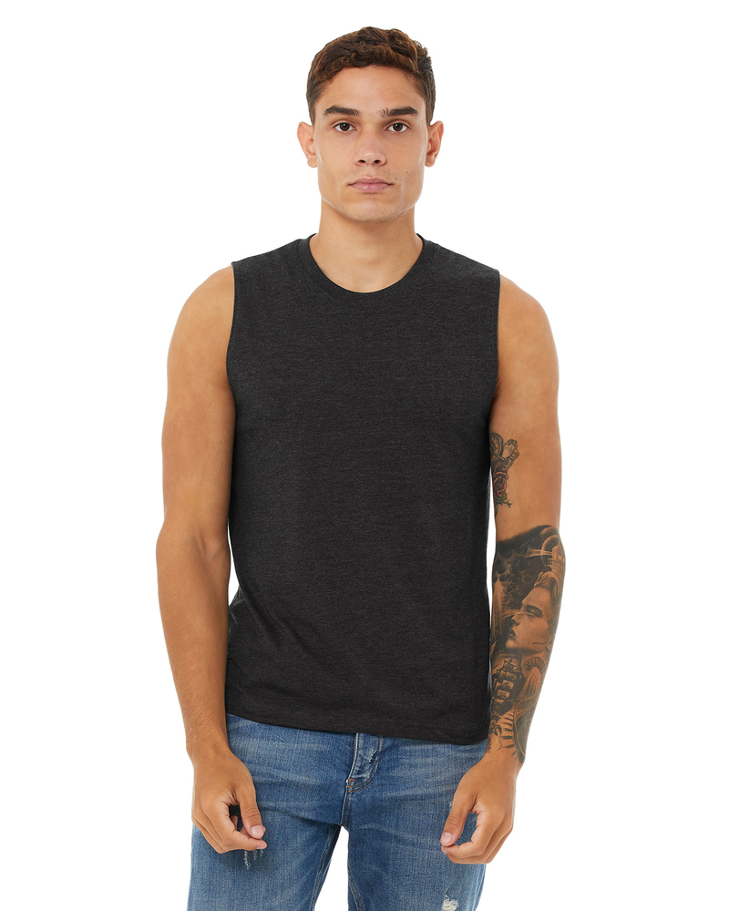 Bella + Canvas 3483 Unisex Jersey Muscle Tank Front Fullsize"