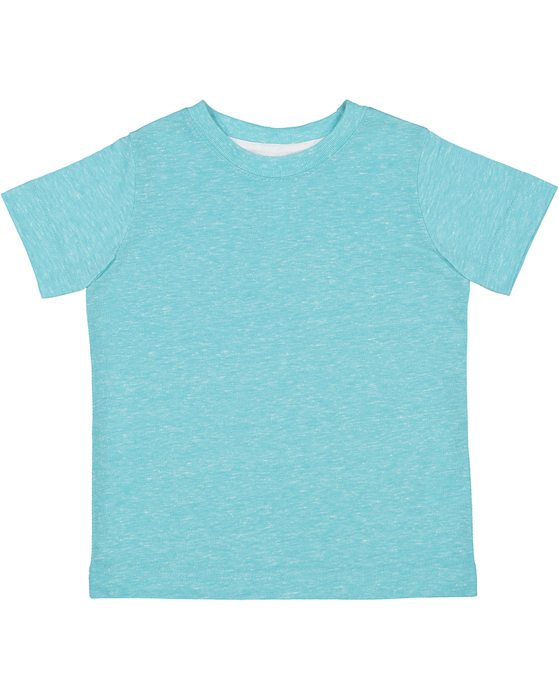 rabbit skins 3391 toddler harborside melange jersey t-shirt Front Fullsize