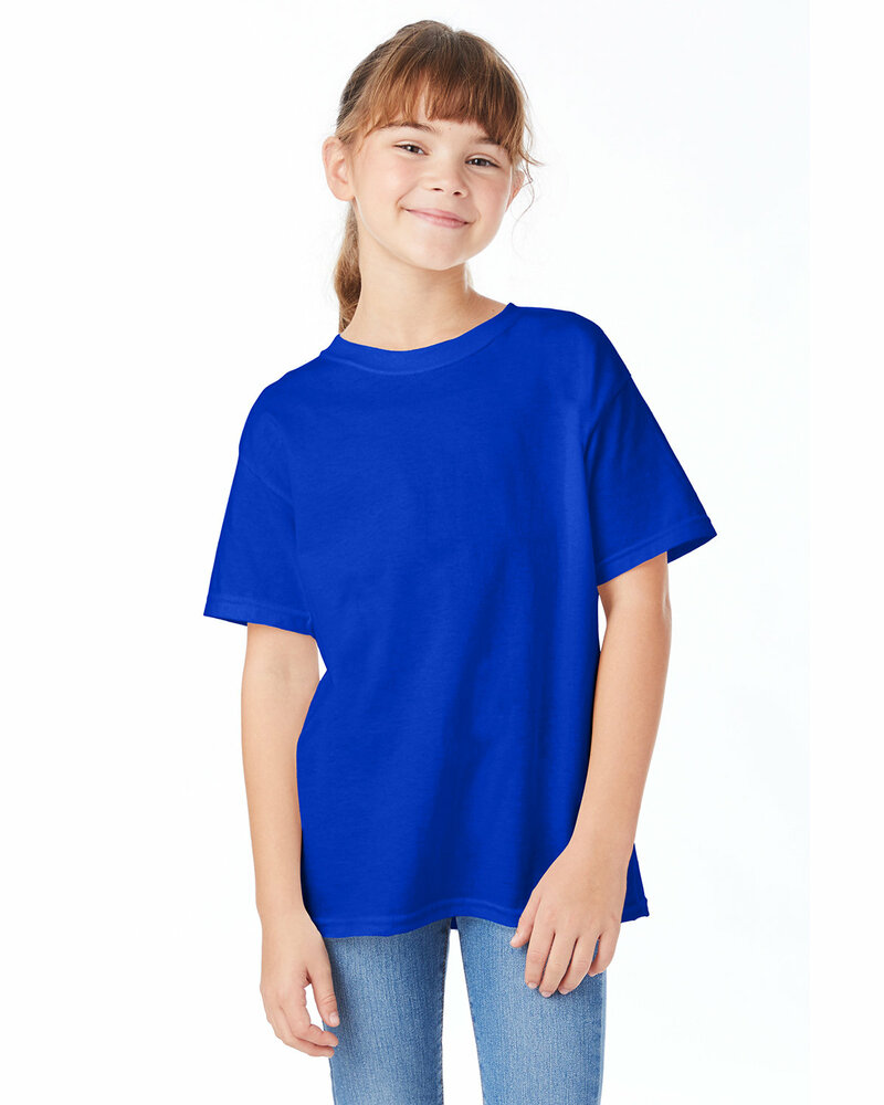 hanes 5480 youth essential-t t-shirt Front Fullsize