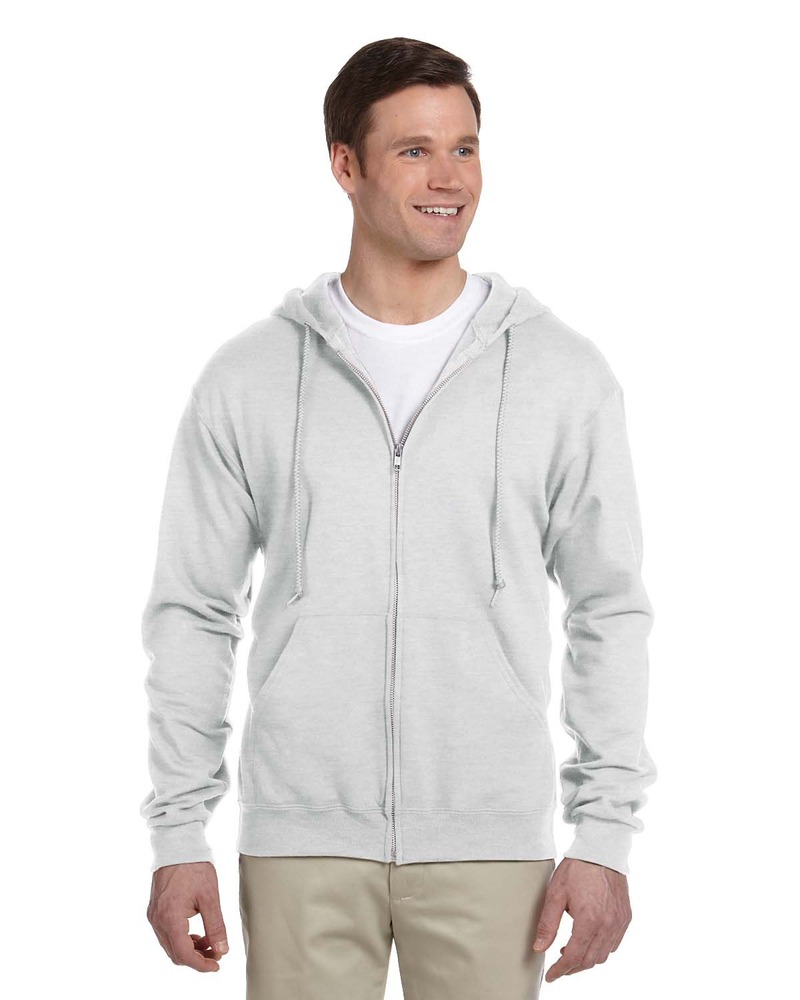 Jerzees 993 NuBlend® Full-Zip Hooded Sweatshirt Front Fullsize"