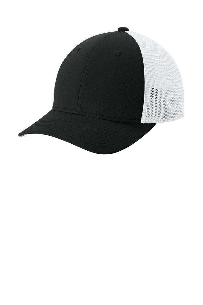 sport-tek stc60 stretch-tek mesh back cap Front Fullsize