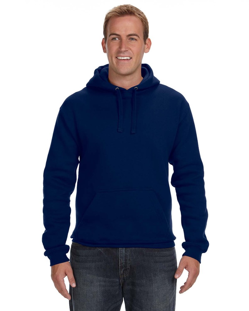 j america ja8824 adult premium fleece pullover hooded sweatshirt Front Fullsize