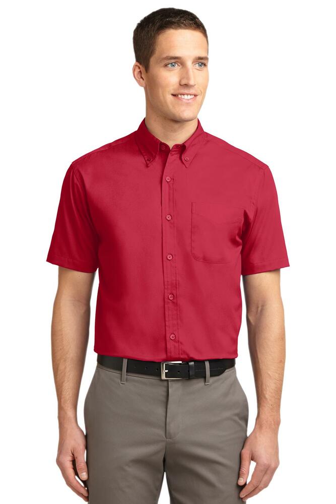 Port Authority TLS508 Tall Short Sleeve Easy Care Shirt Front Fullsize"
