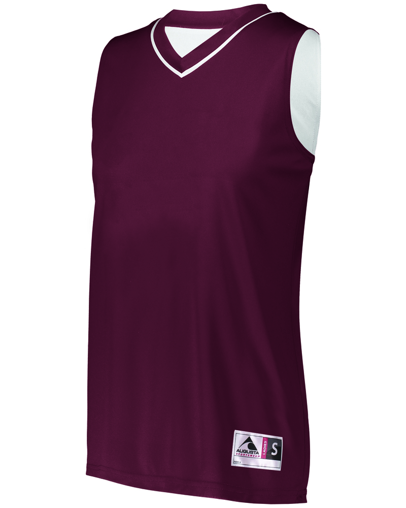 Augusta Sportswear 154 Ladies' Reversible Two-Color Sleeveless Jersey Front Fullsize"