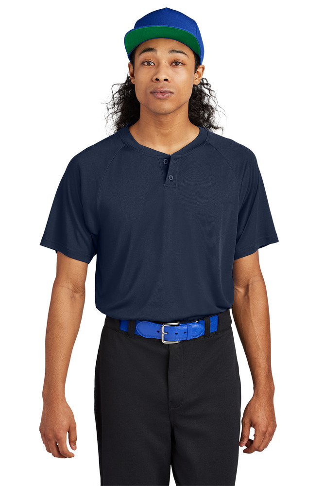 Sport-Tek ST359 PosiCharge ® Competitor ™ 2-Button Henley Front Fullsize"