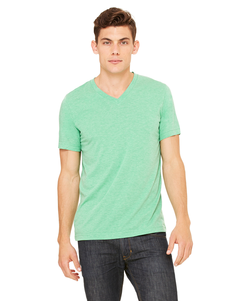 Bella + Canvas 3415C Unisex Triblend Short Sleeve V-Neck Te Front Fullsize"