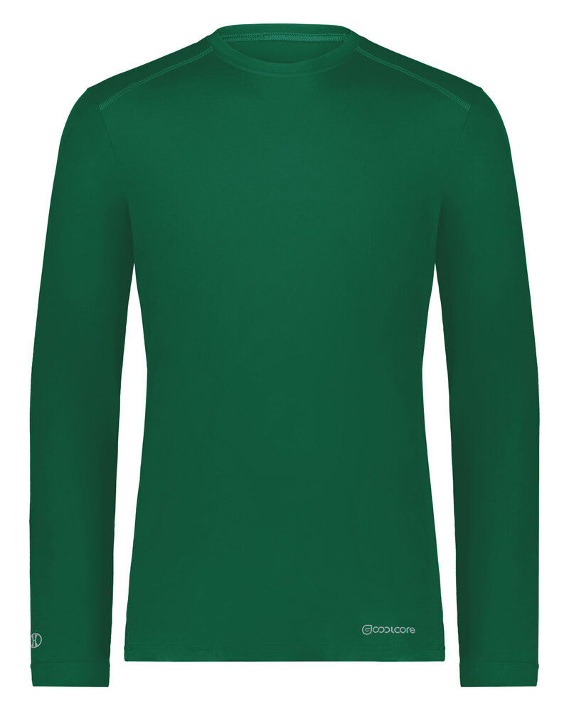 holloway 222138 adult essential long sleeve t-shirt powered by coolcore Front Fullsize