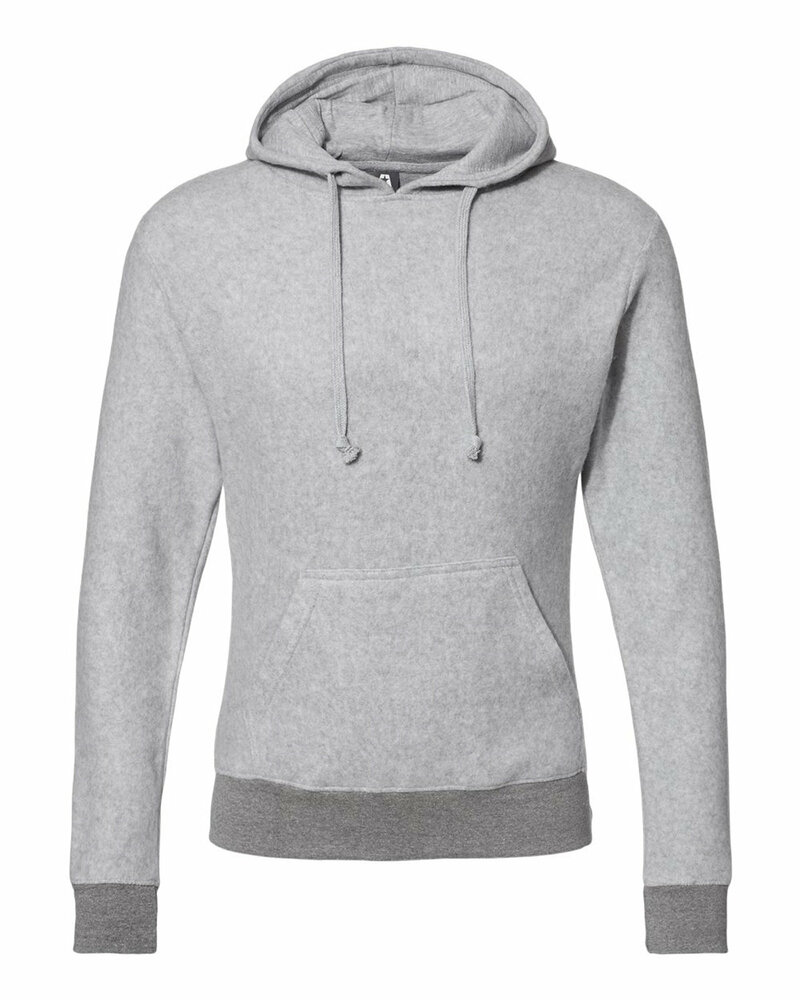 j america 8709 unisex flip side pullover hooded sweatshirt Front Fullsize