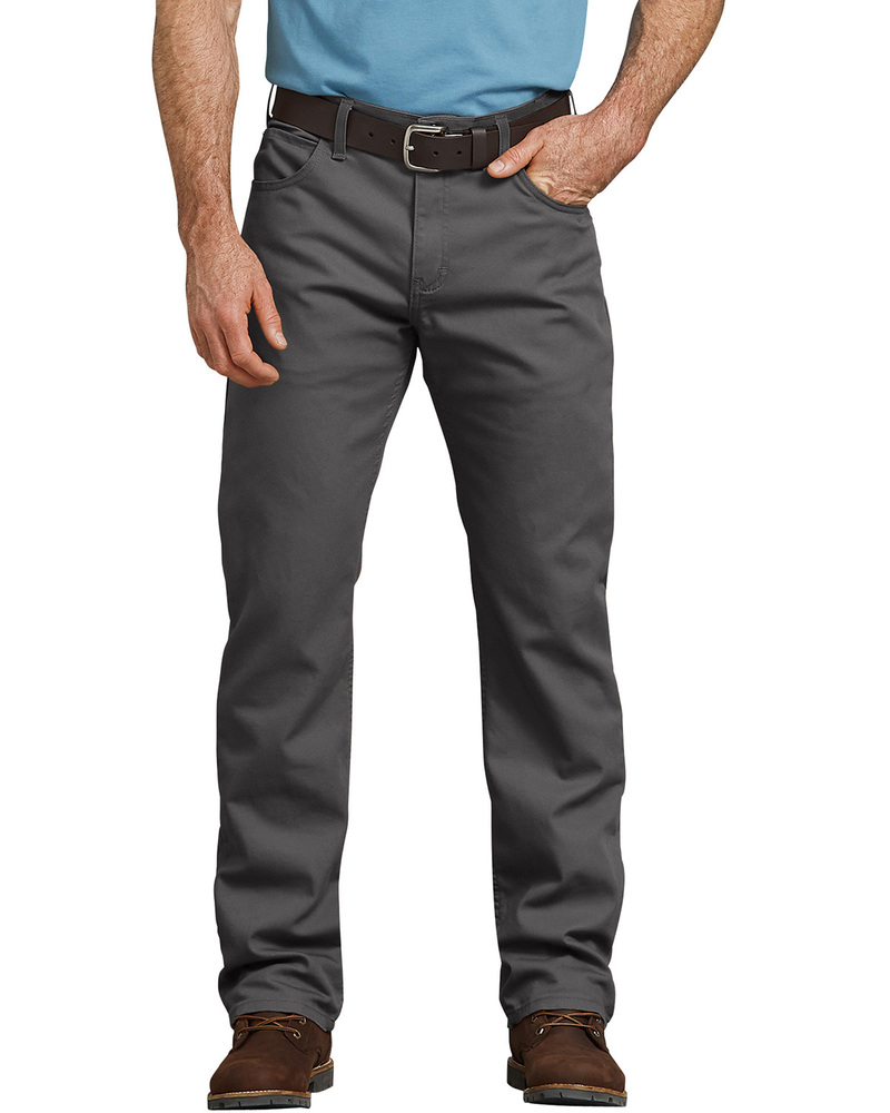 dickies dp803 men's flex regular fit straight leg tough max™ duck 5-pocket pant Front Fullsize
