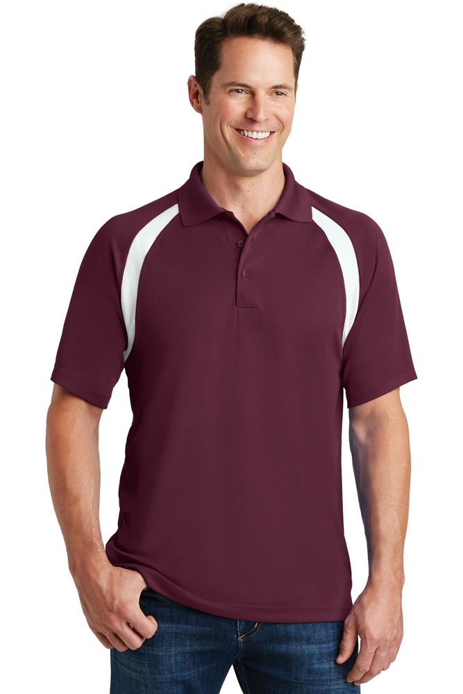 Sport-Tek T476 Dry Zone ® Colorblock Raglan Polo Front Fullsize"