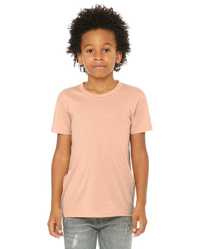 bella + canvas 3413y youth triblend short-sleeve t-shirt Front Fullsize