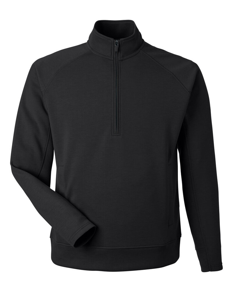 j america 8751ja unisex apex fleece quarter-zip Front Fullsize