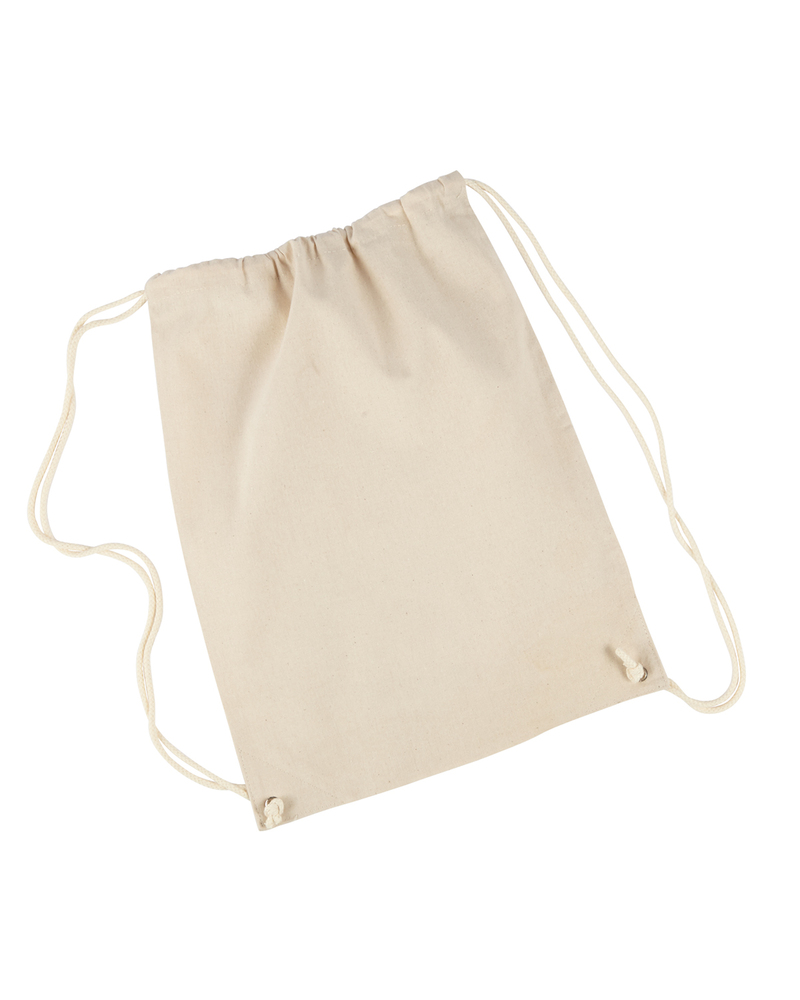 liberty bags 8875 cotton drawstring backpack Front Fullsize