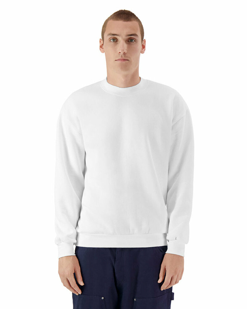 american apparel rf496 unisex reflex fleece crewneck sweatshirt Front Fullsize