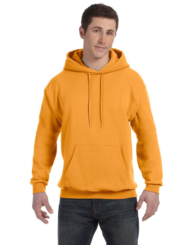 Hanes P170 Unisex Ecosmart® 50/50 Pullover Hooded Sweatshirt Front Fullsize"