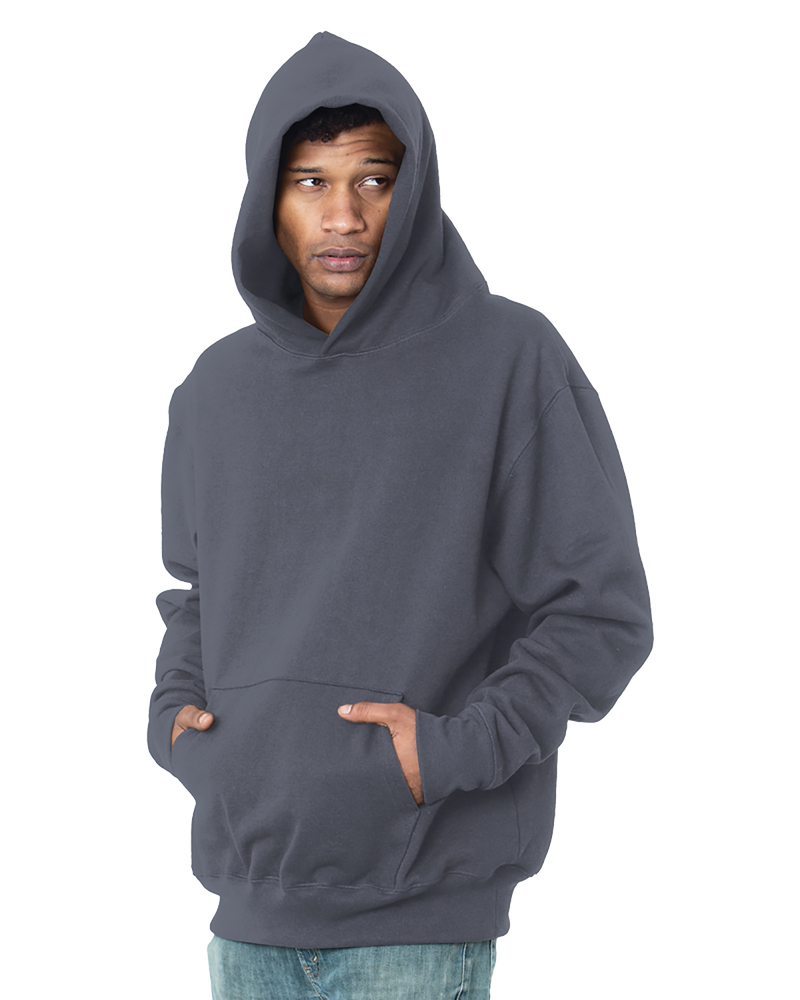 bayside ba4000 adult super heavy hooded sweatshirt Front Fullsize