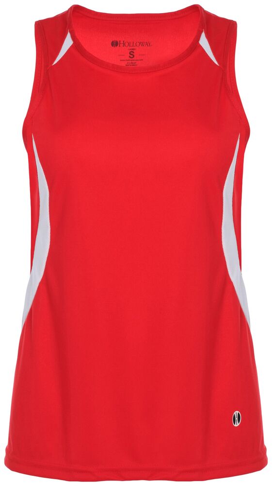 holloway 221346 ladies sprint singlet Front Fullsize