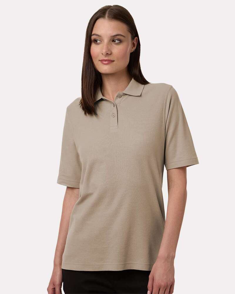 Harriton M105W Women's Maverick CVC Pique Polo Front Fullsize"