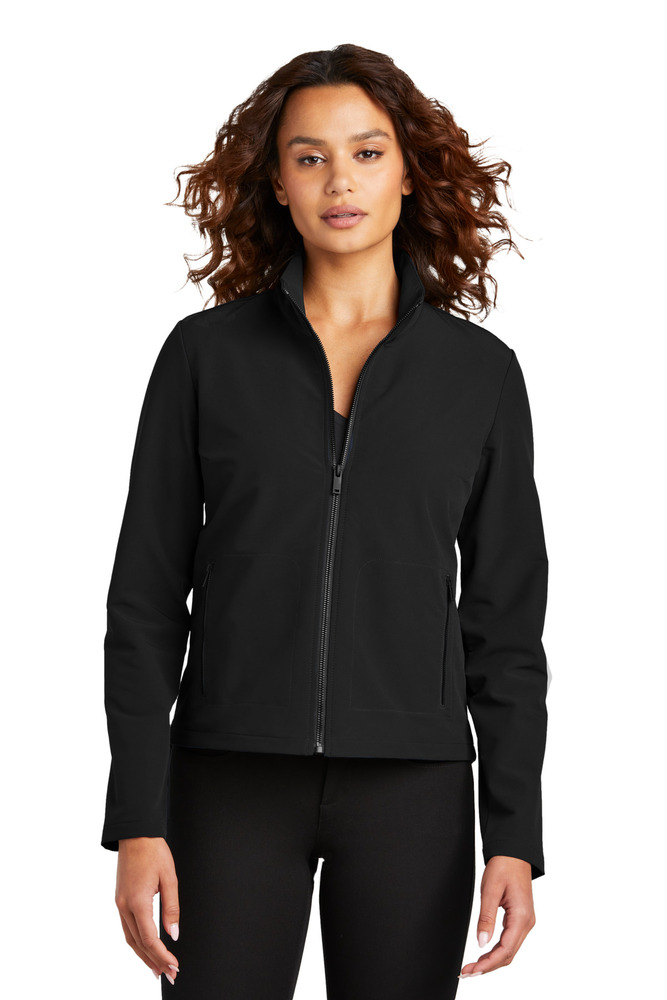 mercer+mettle mm7103 women's stretch soft shell jacket Front Fullsize