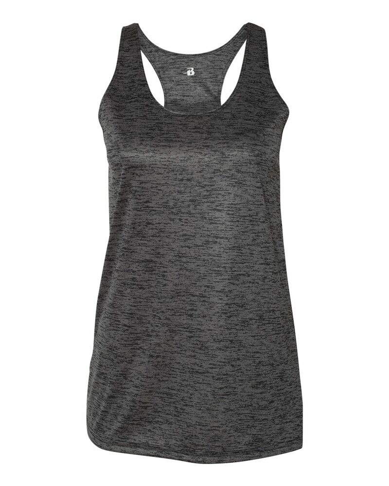 Badger Sport 4161 Tonal Blend Racerback Tank Front Fullsize"