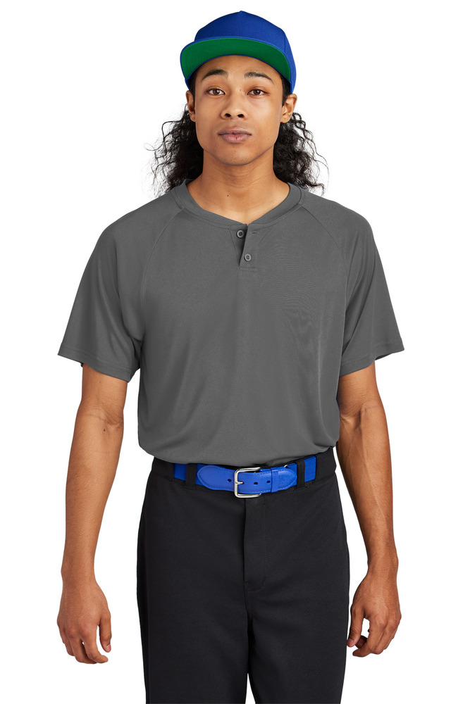 Sport-Tek ST359 PosiCharge ® Competitor ™ 2-Button Henley Front Fullsize"