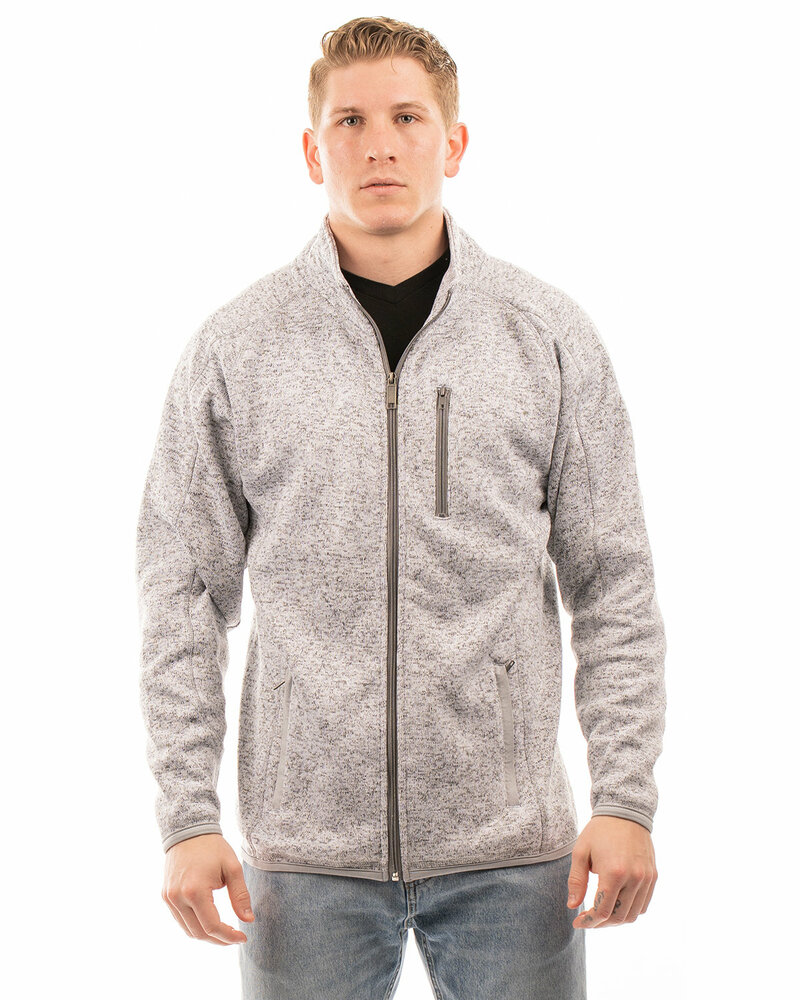 burnside 32-3901 men's sweater knit jacket Front Fullsize