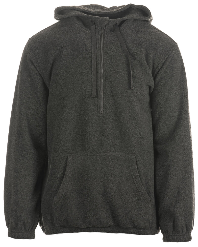 Burnside B3600 Mens' Polar Fleece Quarter-Zip Pullover Front Fullsize"