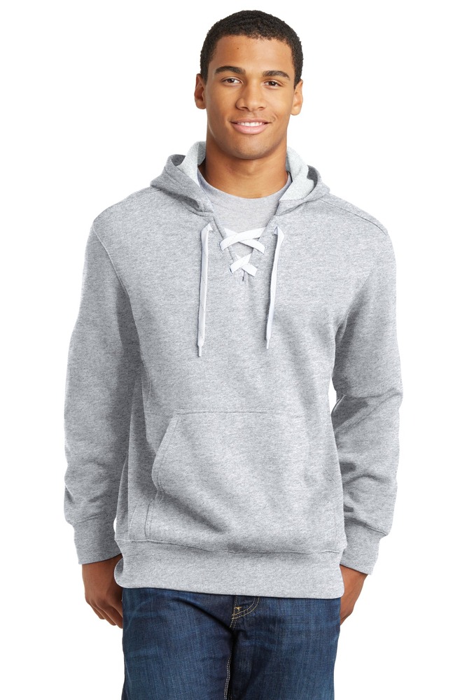 Sport-Tek ST271 Lace Up Pullover Hooded Sweatshirt Front Fullsize"